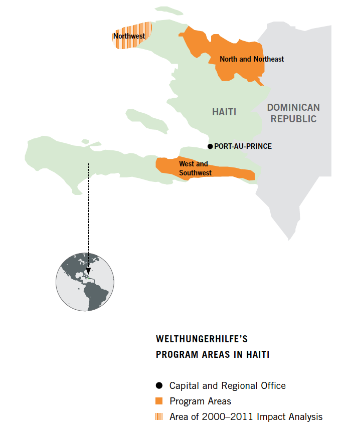 Welthungerhilfe’s Program Areas in Haiti