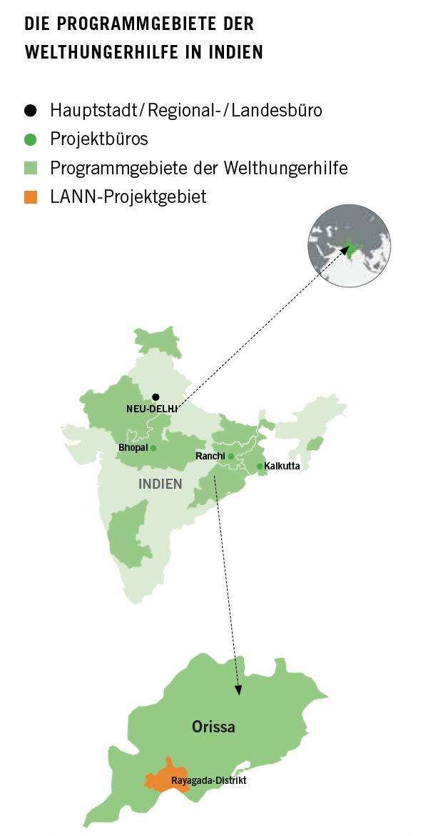 Welthungerhilfe’s Program Areas in India
