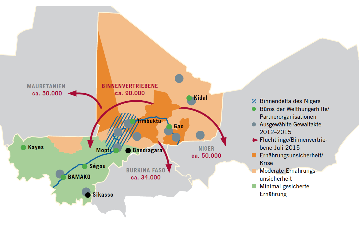 map of Mali