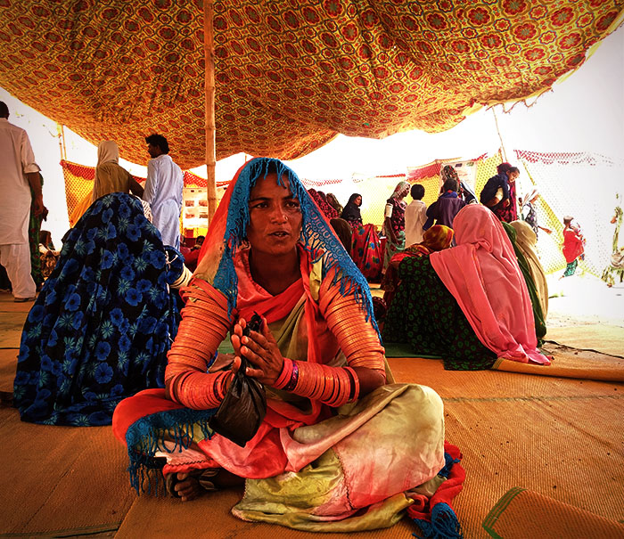 Sonari, Ernährungssicherheits-Promoterin
in Aqlo Beel Village,
Distrikt Umerkot