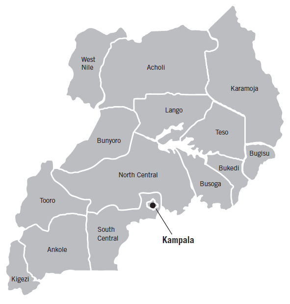 Map of Uganda