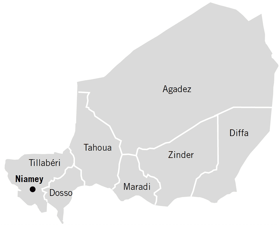 Map of Niger