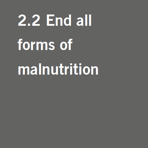 Target 2.2: End all forms of malnutrition