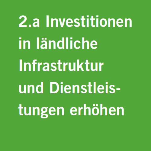 Target 2.a: Increase investment in rural infrastructure and services