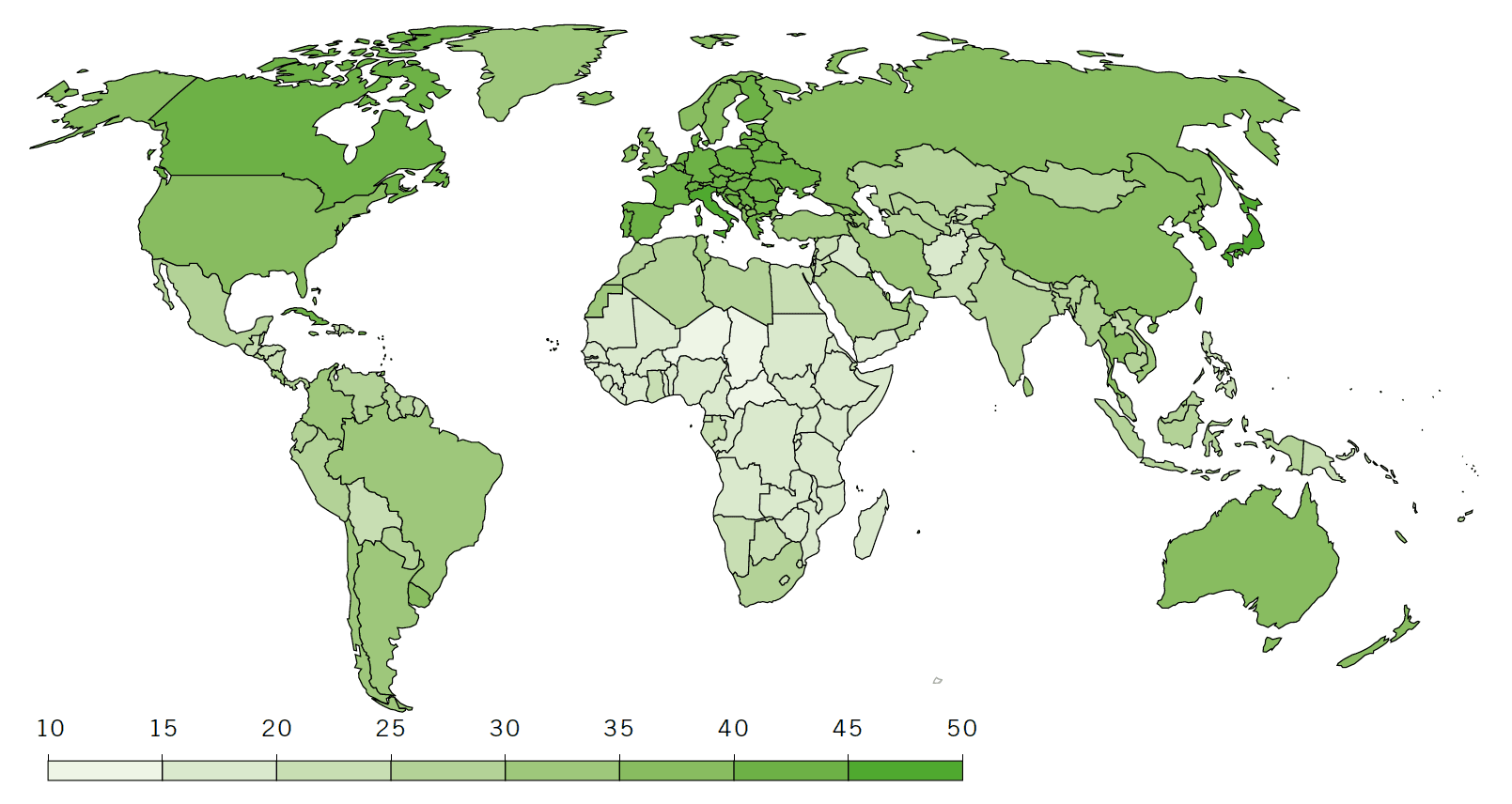 Where Young People Live: Median Age by Country, 2021