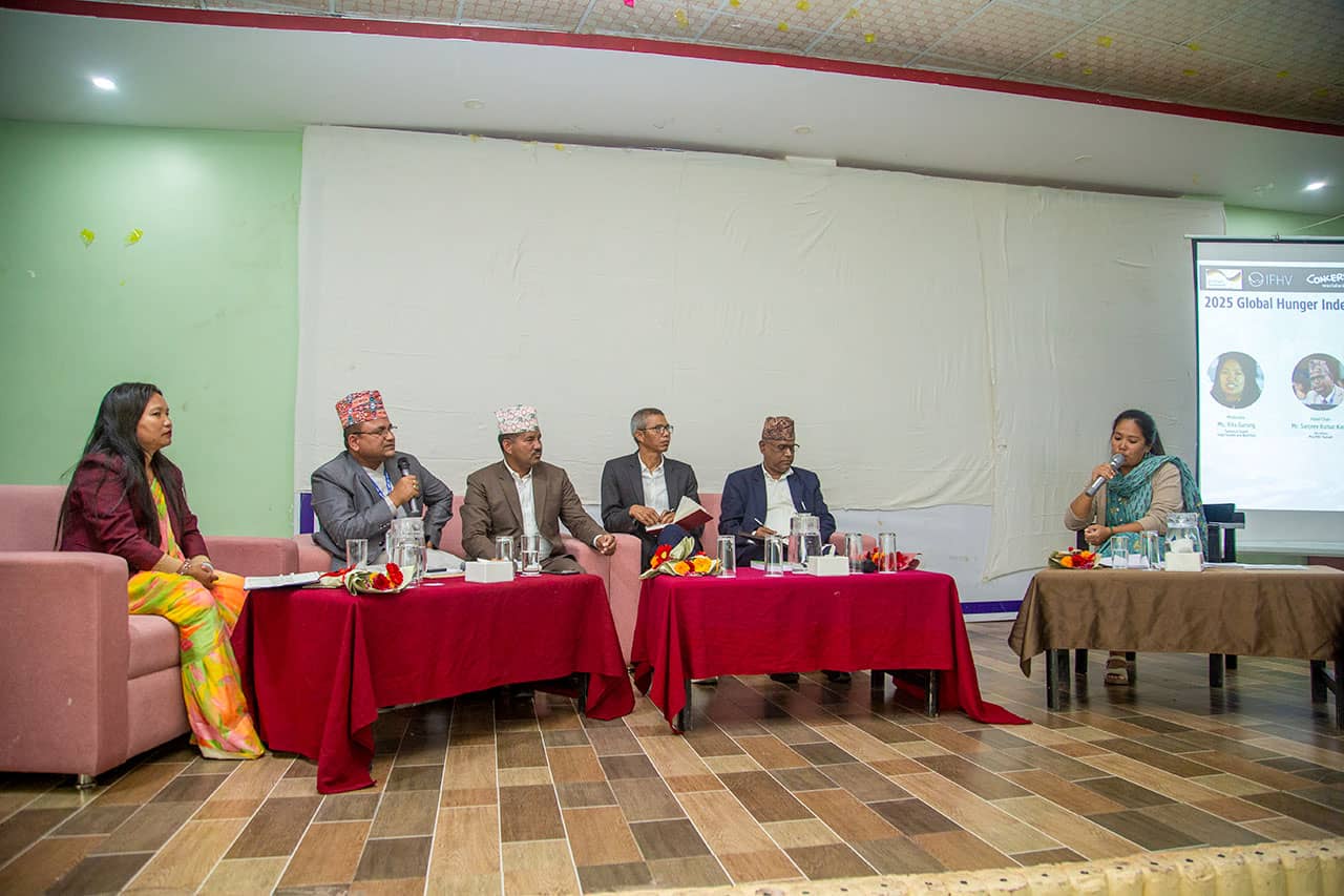 Panel discussion on food and nutrition security in Karnali and Sudurpashchim provinces, Nepal. Credit: Welthungerhilfe (WHH)
